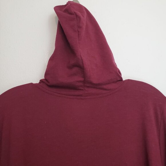 Torrid classic fit maroon long sleeve hooded tee - Picture 13 of 15
